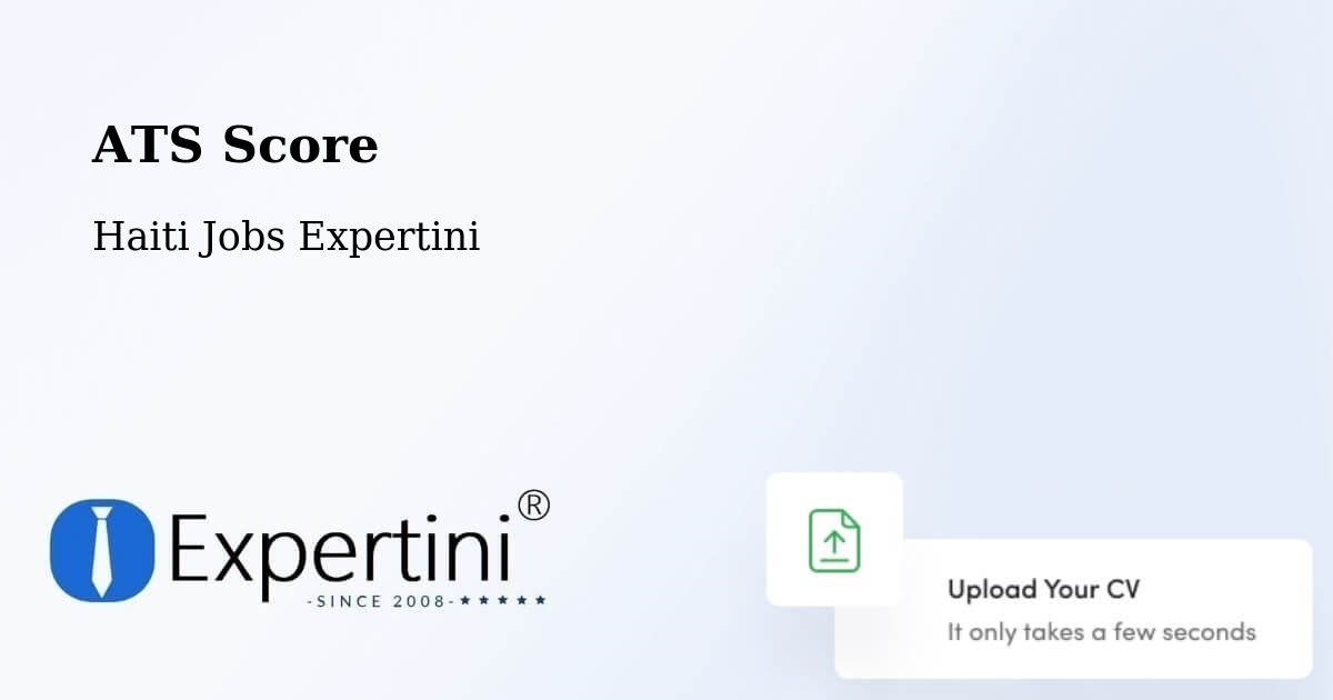 Resume ATS Score & Job Description Match Tool – Ennery - Haiti Jobs Expertini