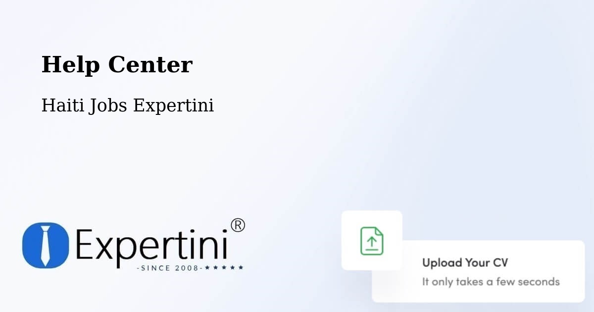 Help Center – Ennery - Haiti Jobs Expertini